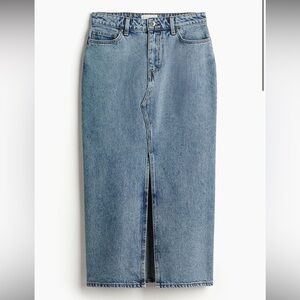 HM denim midi skirt